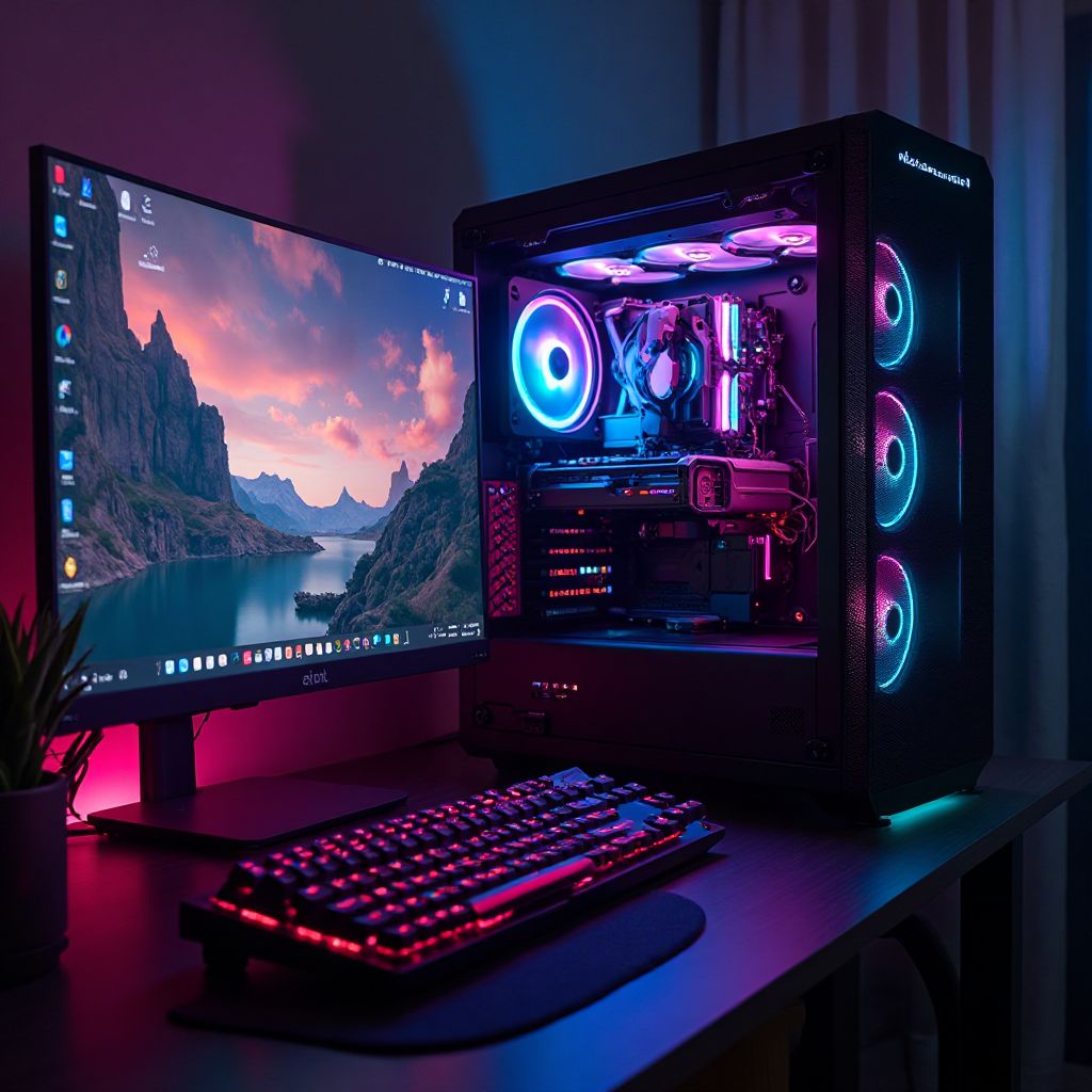 High-end Gaming PC Setup